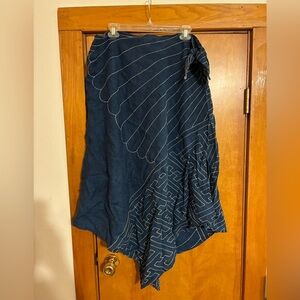 Ralph Lauren Navy Asymmetrical Skirt
